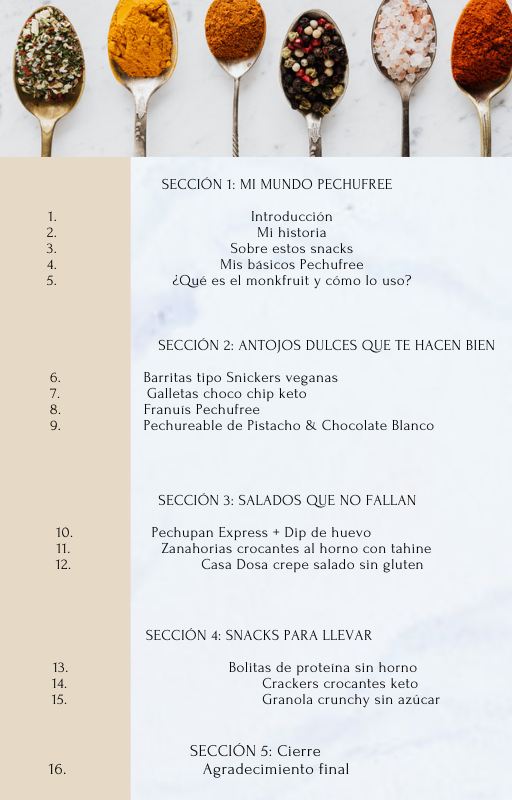 E-BOOK SNACKS PARA DISFRUTAR SIN INFLAMARTE