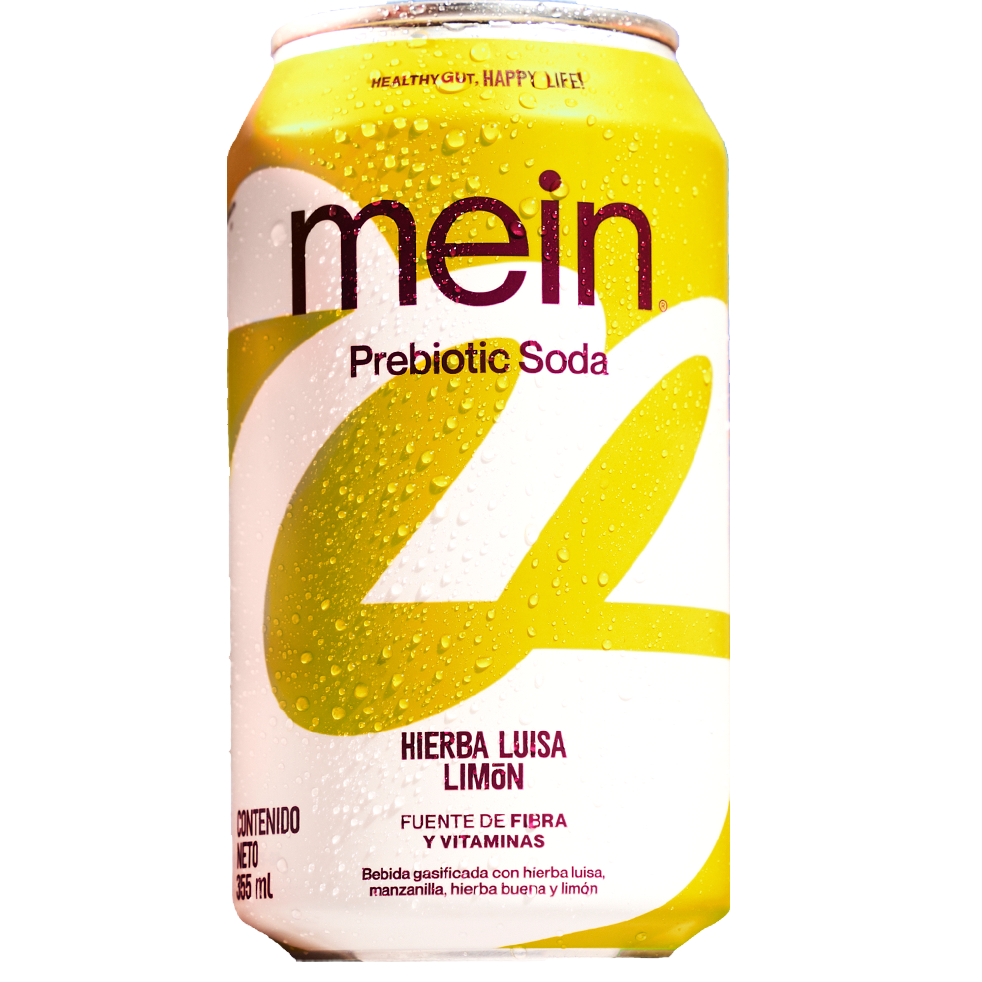 Prebiotic soda hierba luisa limon